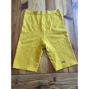 Vintage 90’s BIKE Womens Yellow High-Waisted/Rise Compression Bicycle Shorts